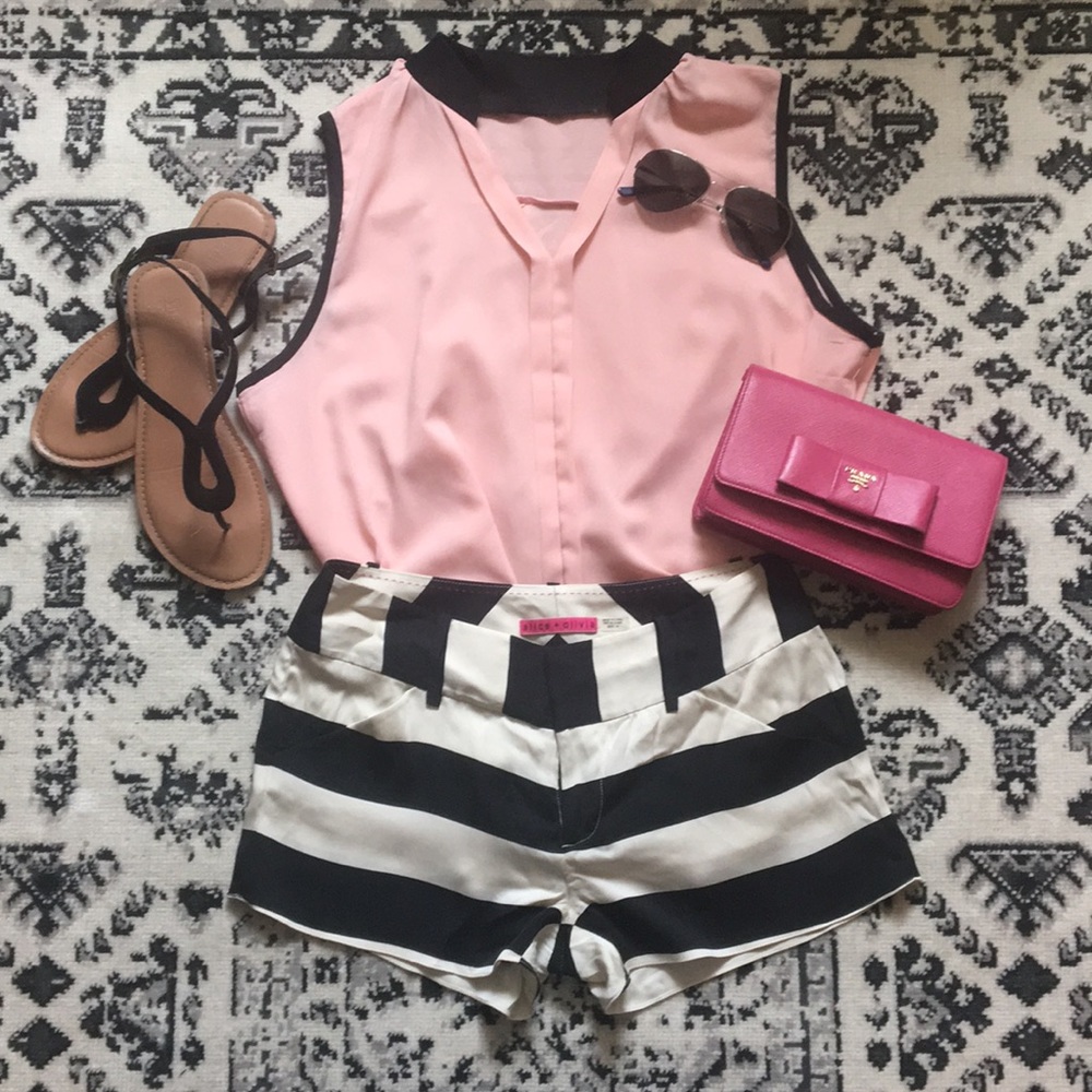 Alice and Olivia silk shorts